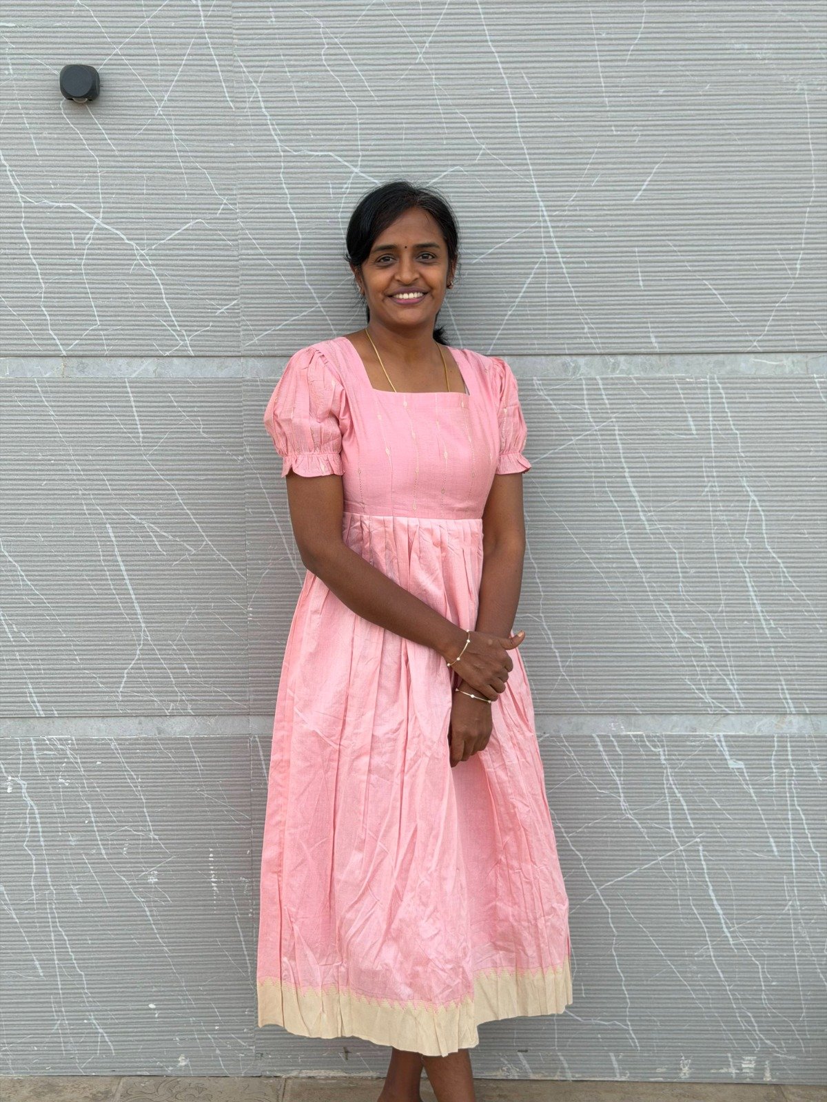 Cotton candy baby pink maxi  (with lining )