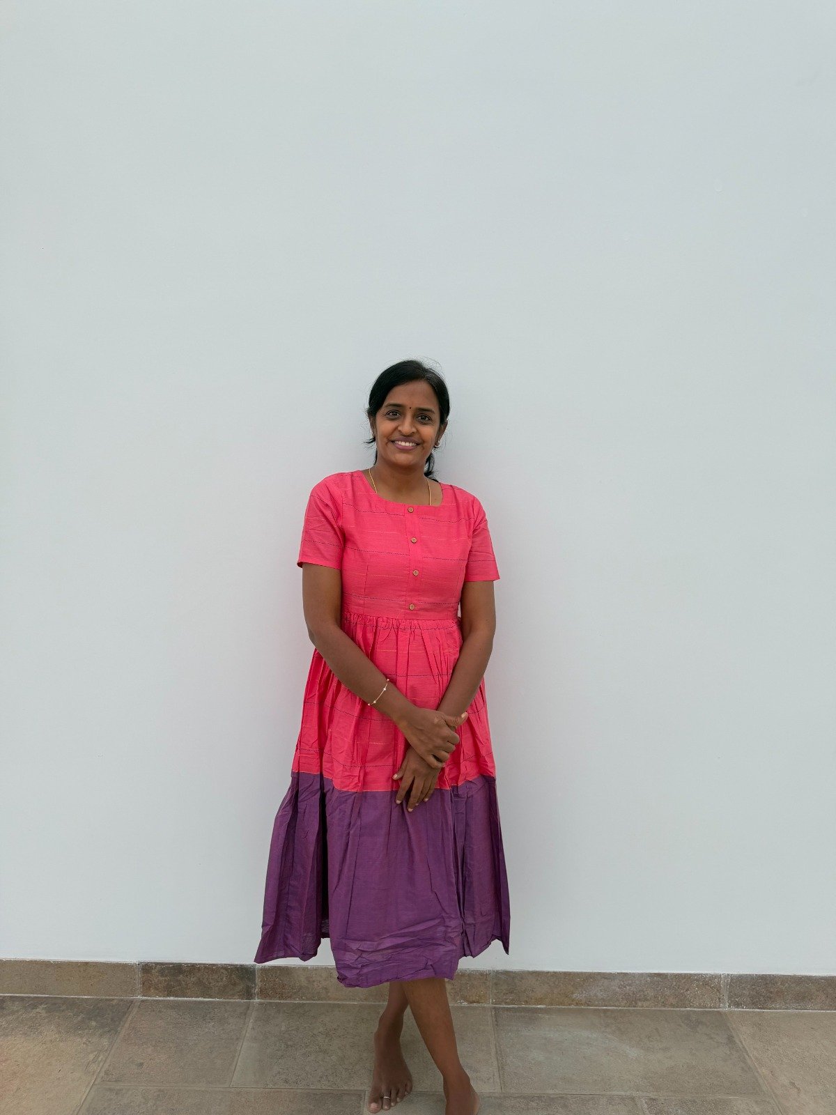 Pinky purple maxi (with lining )